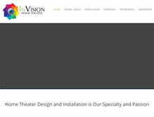 Tablet Screenshot of invisionhometheater.com